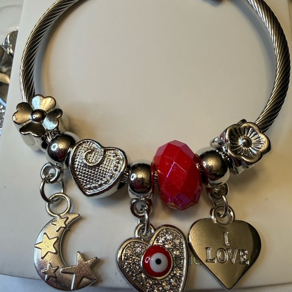Stainless Steel Charm Bracelets - Picture 2 of 4
